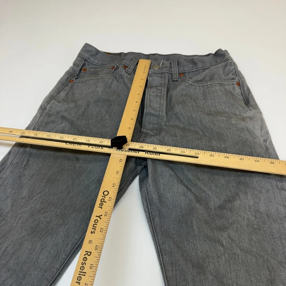 Levis Jeans Mens 32x29 Gray Original Fit 501 Vintage Streetwear